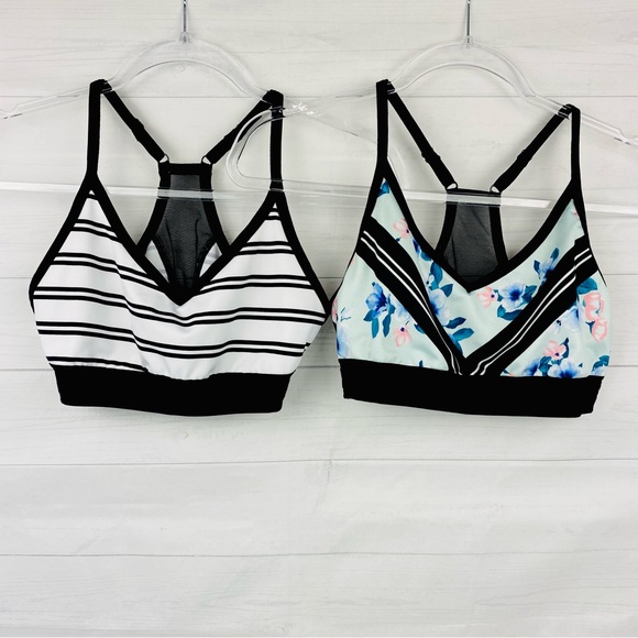 PINK Victoria's Secret Striped and Floral Sports Bras - Picture 1 of 7